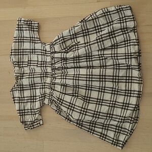 Rylee + Cru Black and White Checkered Dress